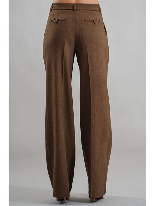 Pantalone in viscosa elastico Il The' Delle 5 | MICOL67MARRONE